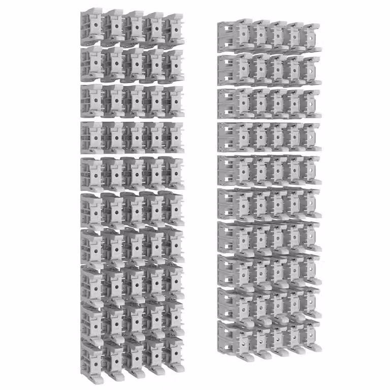 Supporto per guida DIN in plastica ABN per guida DIN da 7,5 mm (set da 50 pezzi) ABNPY56072N50