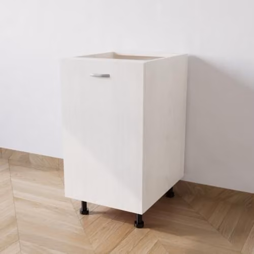 Calandrelli Base Cucina L 40 P 55,5 H 72 cm Larice Bianco 1 Anta