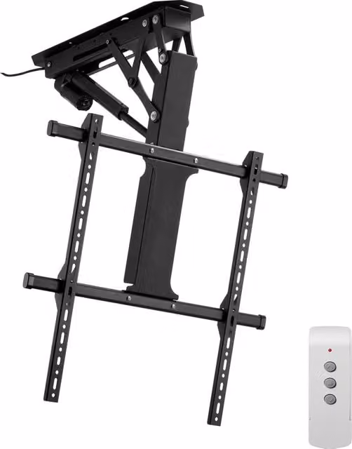Supporto per TV da soffitto motorizzato DT500-A, telaio pieghevole e regolabile VESA 60 x 60 cm, acciaio, carico 40 kg, 55 W, per casa e bricolage