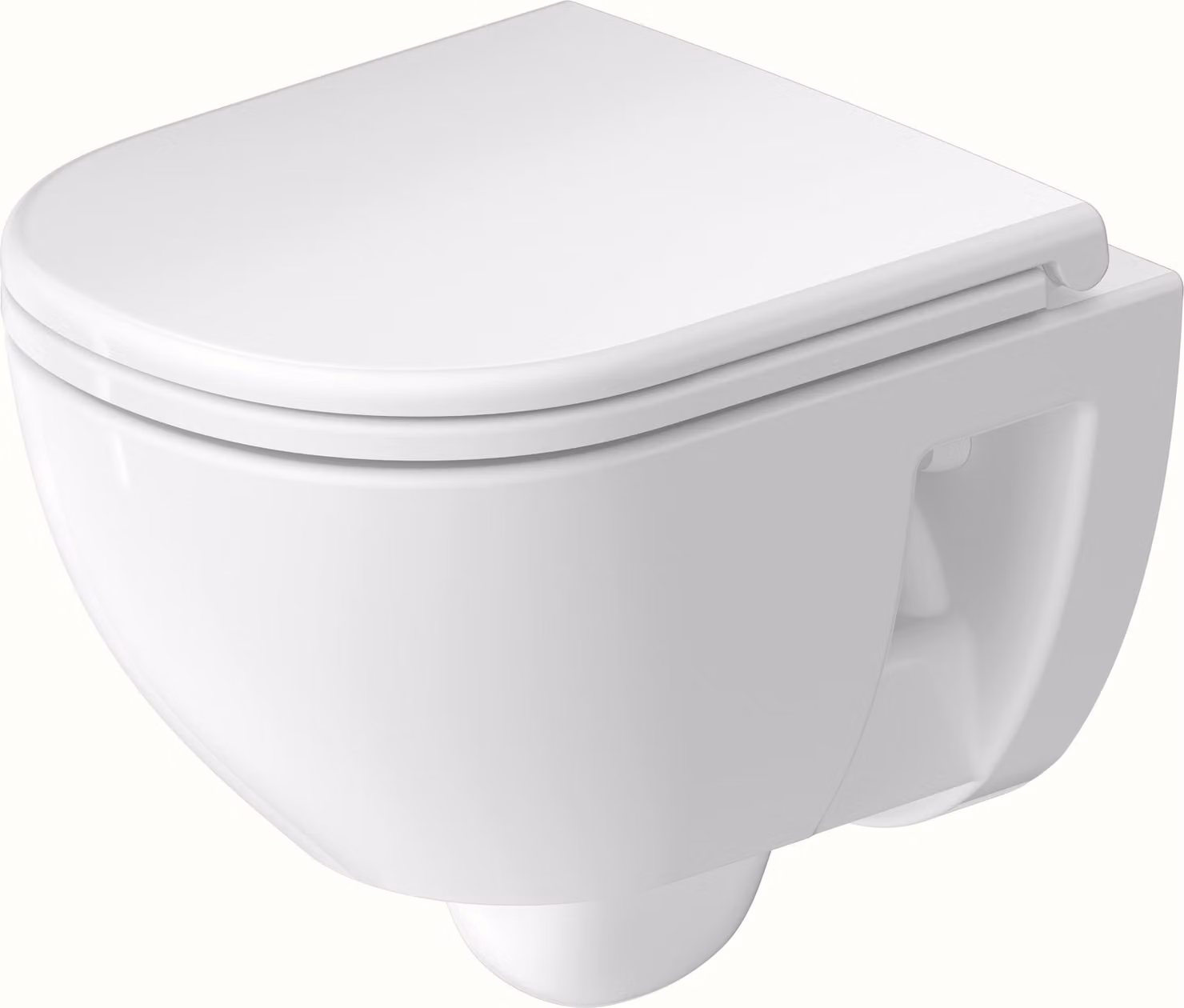 WC suspendu Duravit D-Code Compact, à fond creux, rimless, 370x480x360mm, blanc brillant, 2515090000, 2515090000
