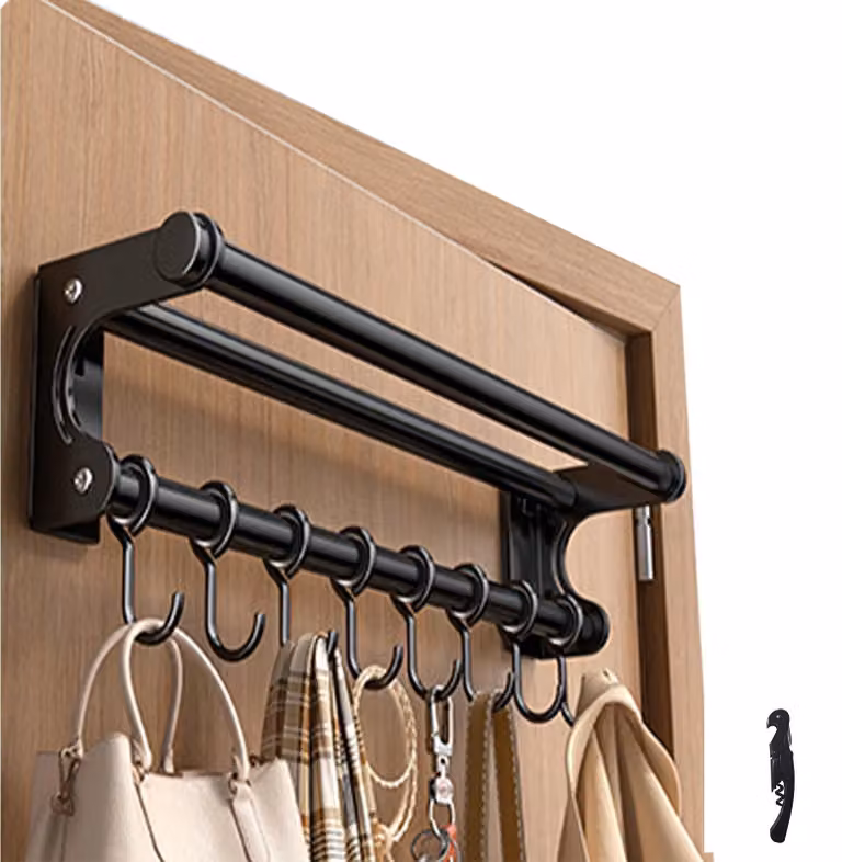 Portaoggetti da cucina salvaspazio con ganci e organizer