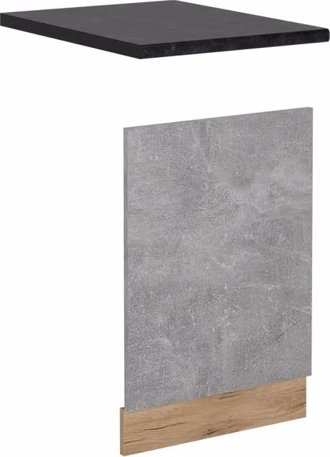 Pannello frontale R-Line Calcestruzzo/Rovere dorato 45 cm, PL Antracite Vicco