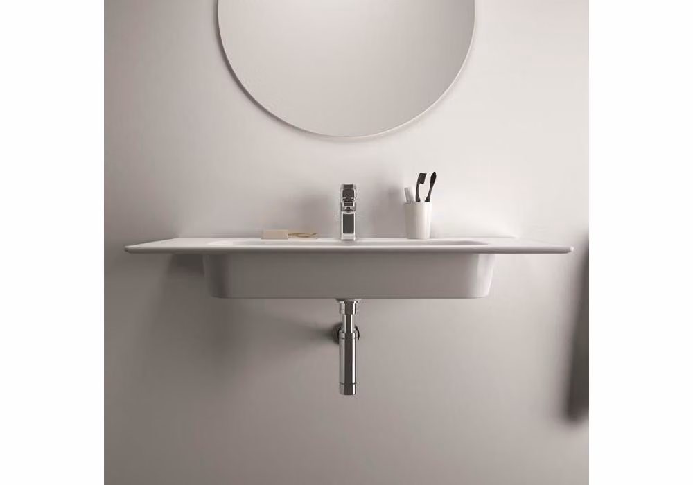 Ideal Standard i.Life A - Lavabo 1040x460 mm, con sfioratore, foro per rubinetto, bianco T462101