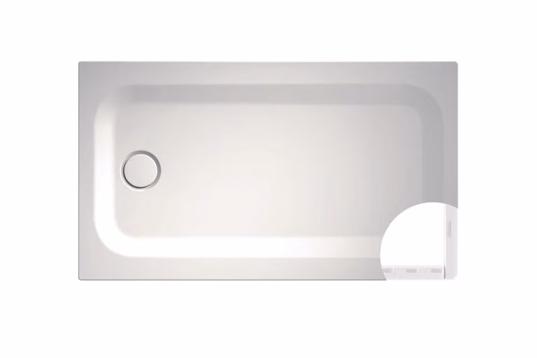 Receveur de douche rectangulaire BetteUltra avec support de baignoire minimum, 1300x750x35mm, 5785-434T1, 5785-434T1