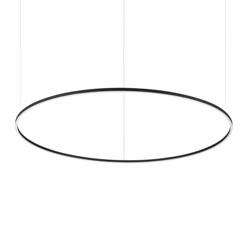 Plafoniera collezione LED 81W luce calda 3000K nero Ideal Lux