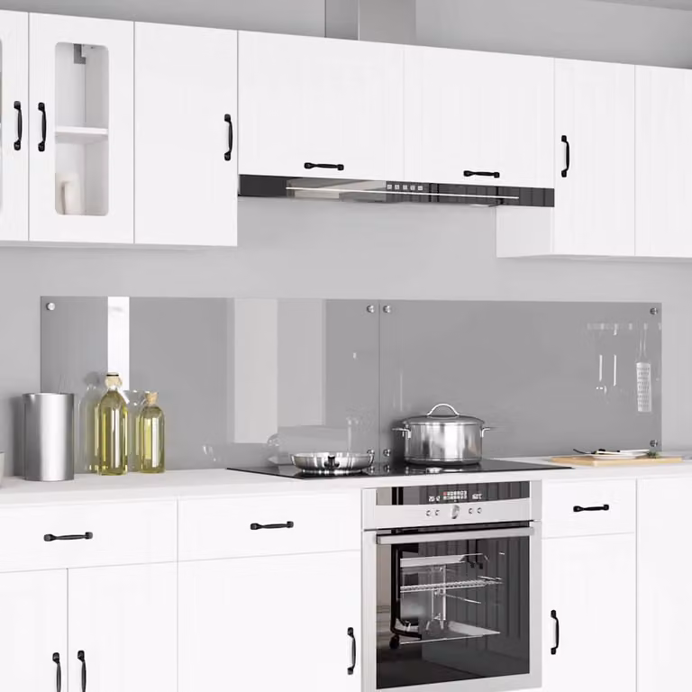 Set di 2 schienali da cucina vidaXL colore grigio chiaro, L 110 cm x P 50 cm