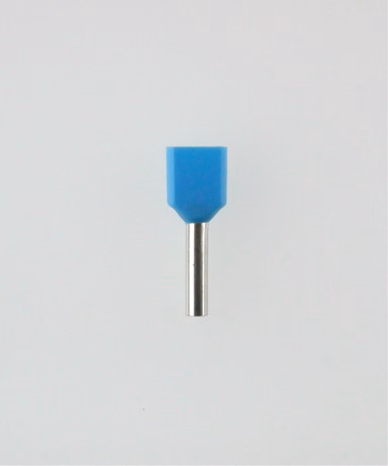 Guaine terminali isolate per cavi a due estremità, taglia L, codificate a colori (WE), sezione 2x 0,25 mm², colore azzurro chiaro - 1 pezzo