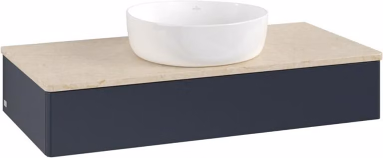 V&B Mobiletto senza struttura frontale Antao 100x19x50cm, WBP botti., md bl. m Lac