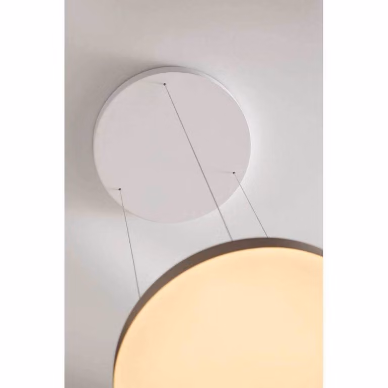 LOOM DESIGN Lampada LED a sospensione Avela, grigio, alluminio, Ø 36 cm dimmerabile, Alluminio / Grigio / Zincato, Soggiorno / Sala da pranzo, Alluminio, Moderno