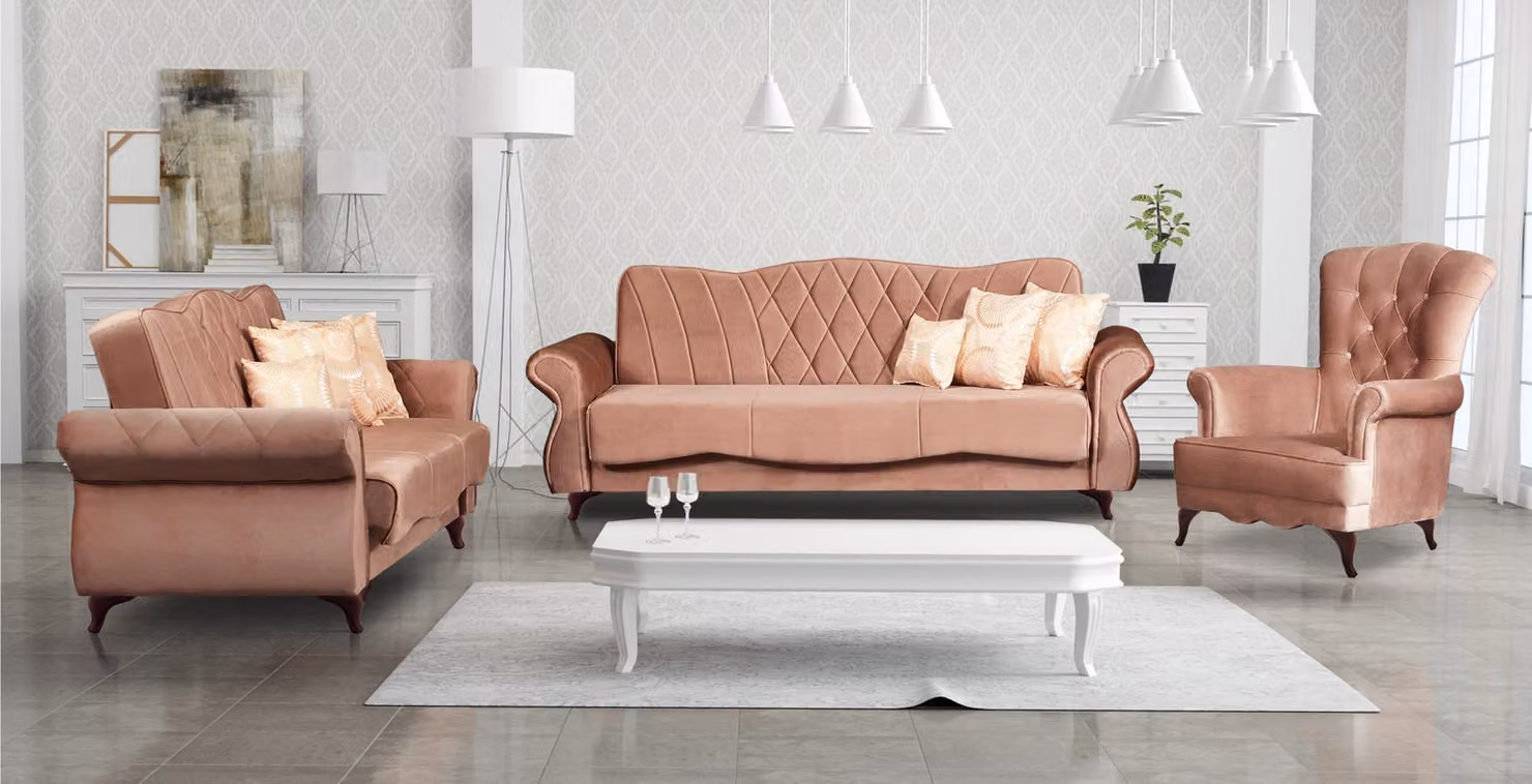 Set di divani 3+1 posti in tessuto relax set design divani imbottiti Arkos Meble
