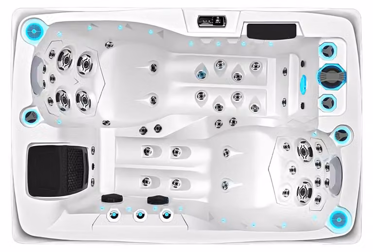 Whirlpool Sprudelbad Whirlwanne Außenwhirlpool Outdoor-Spa Hot Tub 200x135 cm