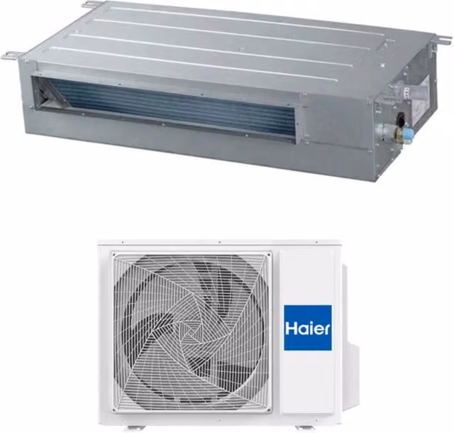 Climatizzatore Condizionatore Haier Inverter Canalizzato Slim Bassa Prevalenza 24000 Btu AD71S2SS1FA + 1U71S2SR2FA Colore Bianco con Wi-Fi Integrato Classe Energetica A++