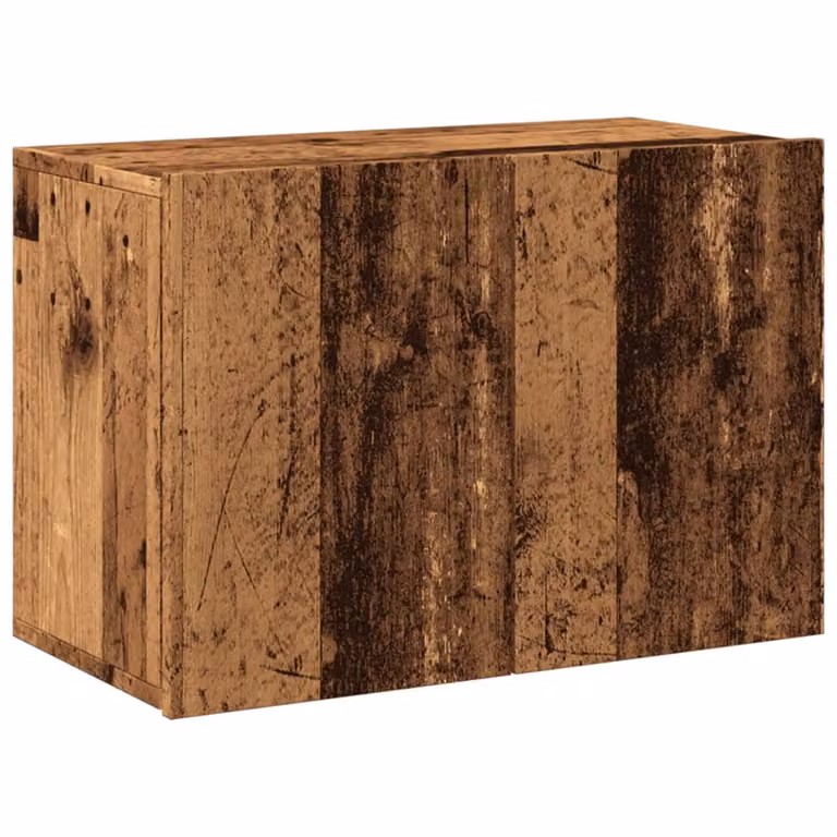 Mobile TV a Parete Legno Antico 60x30x41 cm