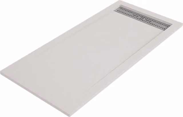 Piatto doccia BIDAI 90x160 cm Sabbia griglia in acciaio
