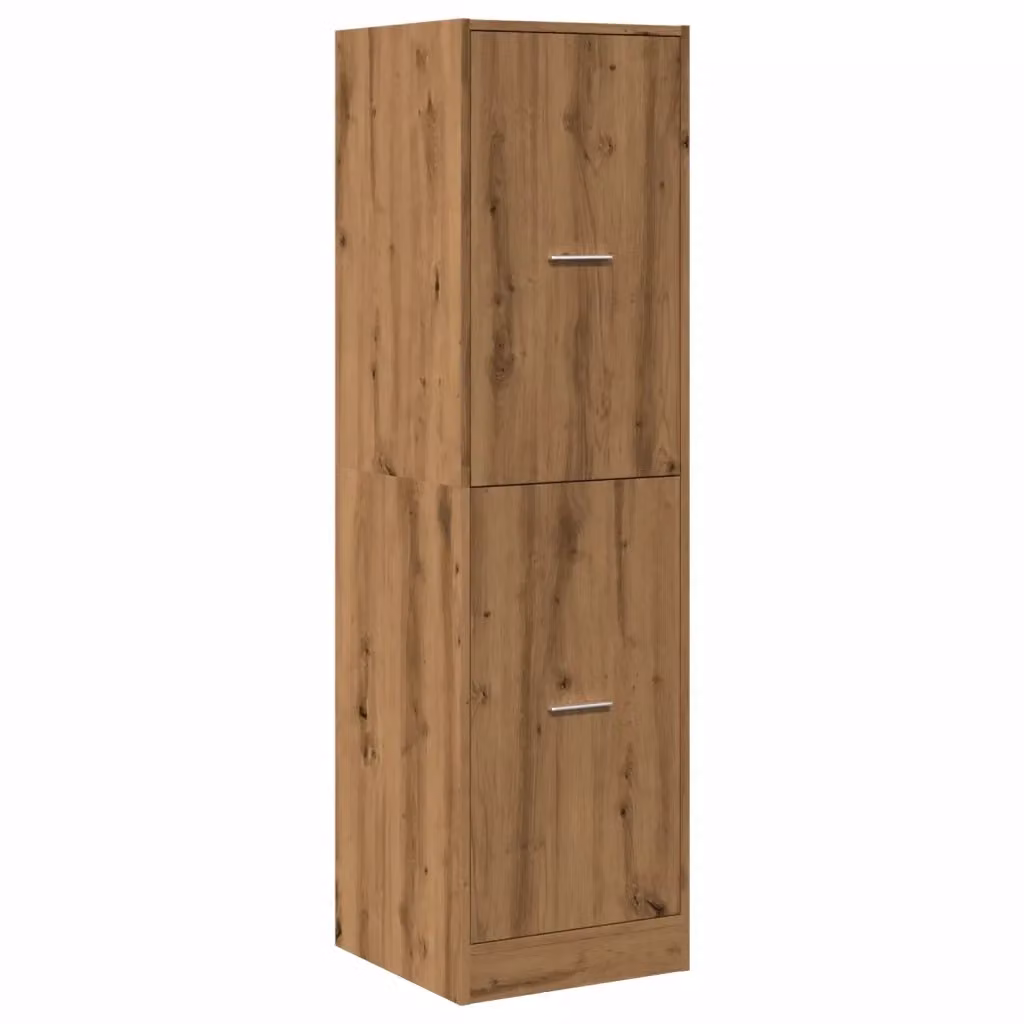 Mobiletto da farmacia vintage in legno di rovere marrone con ante e cassetti, modello HELLOSHOP26, L: 40 cm, P: 41 cm, H: 144,5 cm – 2