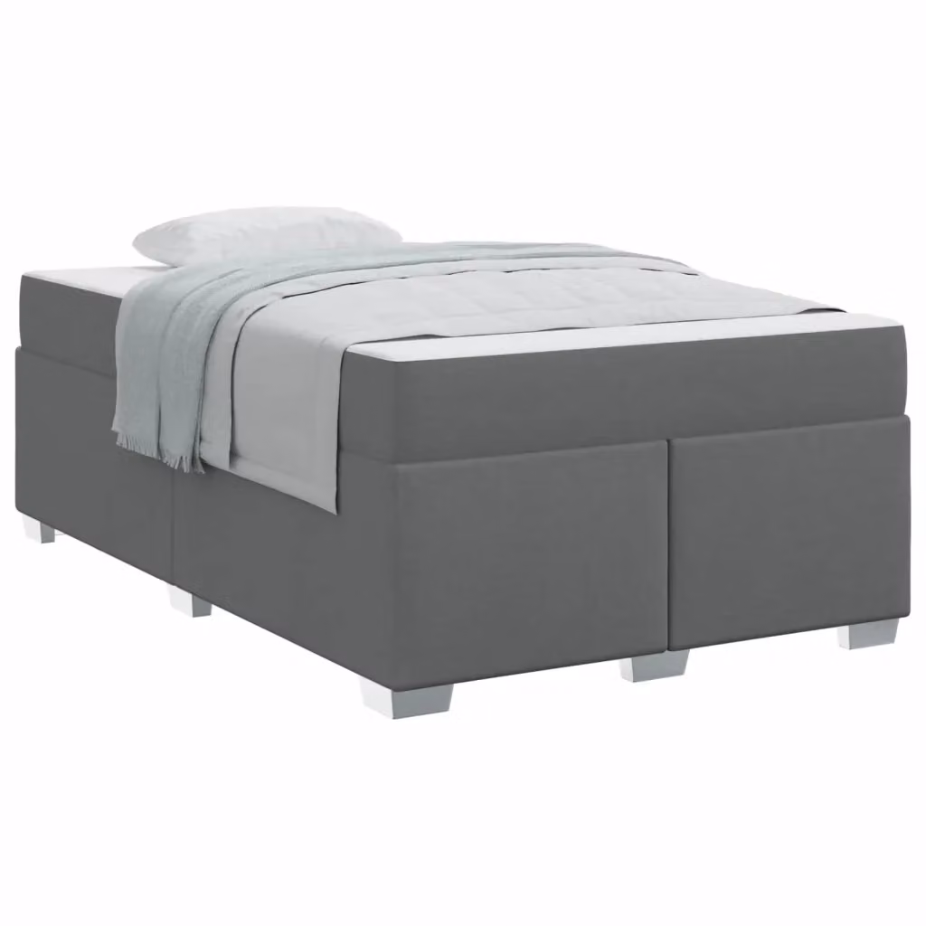 Struttura del letto moderna vidaXL in tessuto grigio con legno ingegnerizzato L/P: 120 x 200 cm – 2