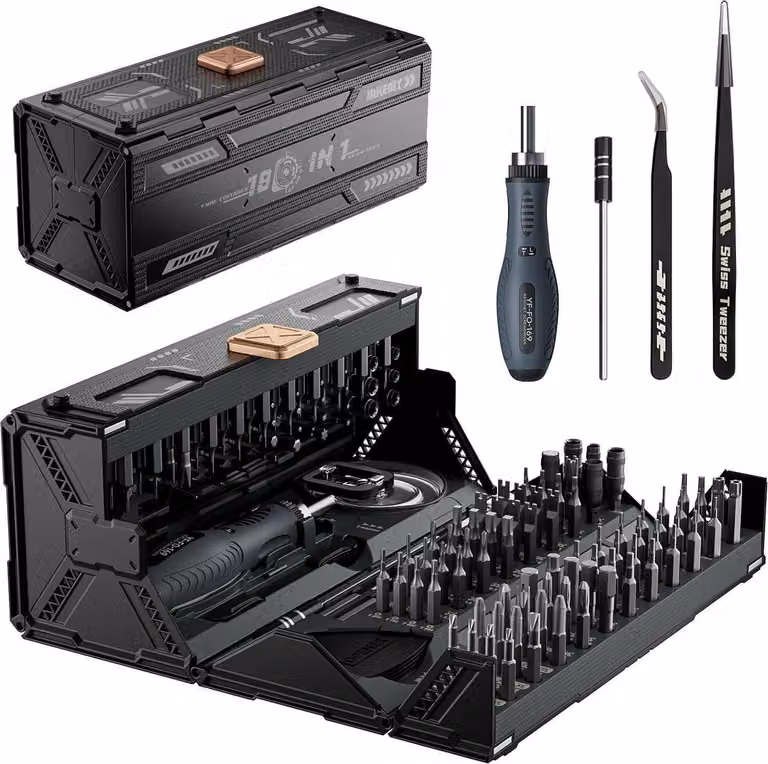 JAKEMY 180 in 1 set di cacciaviti a cricchetto per riparazioni meccaniche di precisione