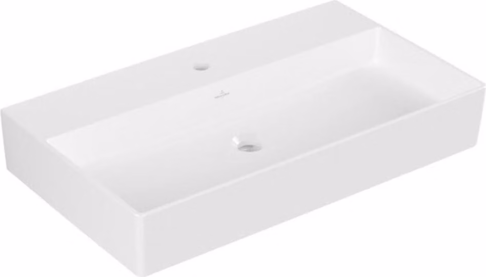 Villeroy & Boch Memento 2.0 lavabo mural, 1 trou pour robinet, sans trop-plein, poli, 800x470mm, 4A228LR1, 4A228LR1