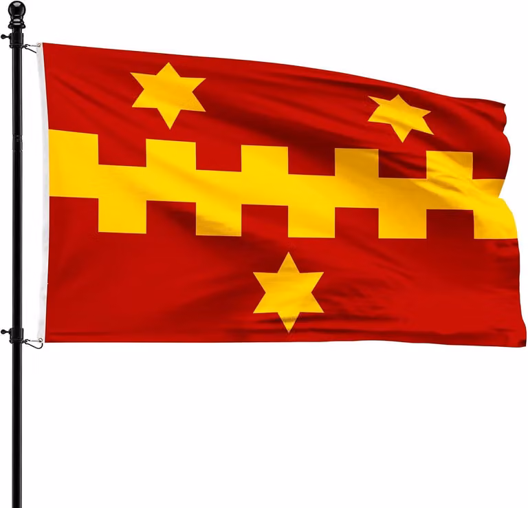 Bandiera Fleterse, 90 x 150 cm, in poliestere, adatta per l'asta di bandiera