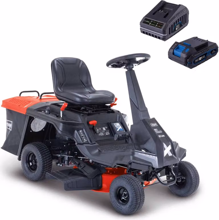 Rasaerba a scoppio Scheppach MR230-61 | Motore a benzina a 4 tempi da 6,0 CV / 4,4 kW | Larghezza di taglio di 61 cm | Sacco di raccolta da 150 L | Avviamento elettrico | 4 velocità di avanzamento