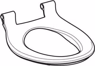Geberit 242179111 Anello per sedile WC bianco-alpino
