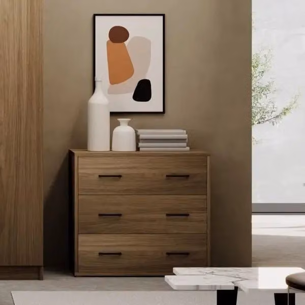 Como' Noce Naturale 3 cassetti 91x45xH 81