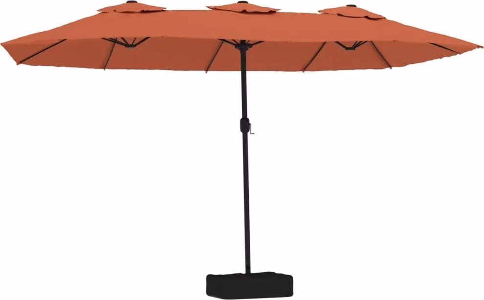 Ombrellone a Doppia Testa Terracotta 449x265 cm