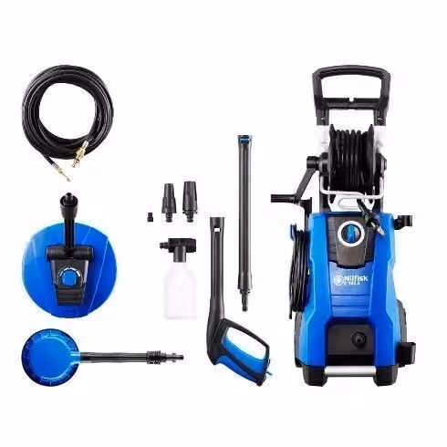 Idropulitrice ad alta pressione Nilfisk E 145.4-9 PAD X-TRA, 145 bar, 2100 W, 500 l/h, Blu Nero – 2