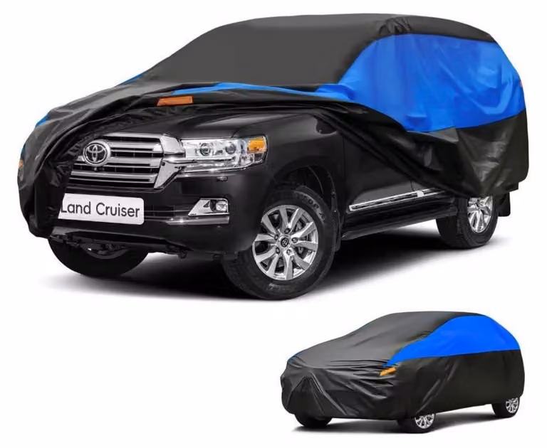 Copertura impermeabile e traspirante per auto, compatibile con Toyota Land Cruiser (modelli dal 2007 al 2024), disponibile nei colori nero e blu