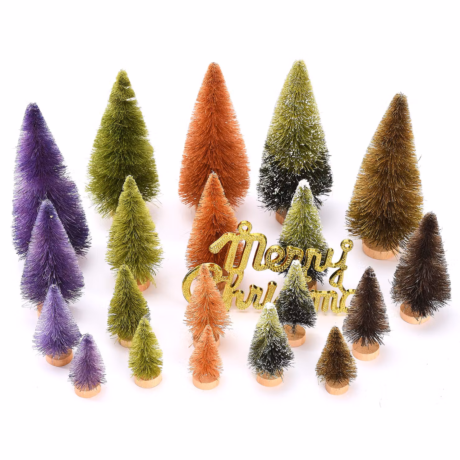 Set di alberi di Natale artificiali, kit di alberi di Natale finti, set di alberi di Natale falsi