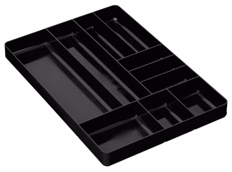 Ernst 5011, organizer da tavolo per l'officina, 10 scomparti, colore nero