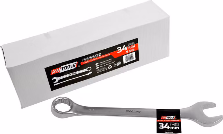 AWTOOLS Chiave a punta piatta CrV DIN3113 DIMENSIONE: 34 (MM)