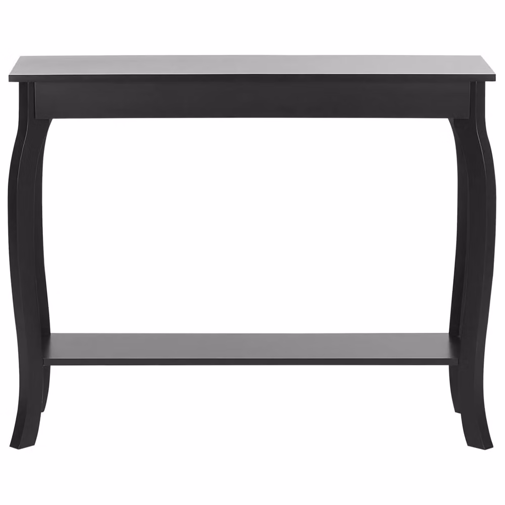 Consolle Beliani Nero in Stile Classico per Soggiorno, Corridoio o Camera da Letto, L: 100 cm, P: 30 cm, H: 80 cm – 2