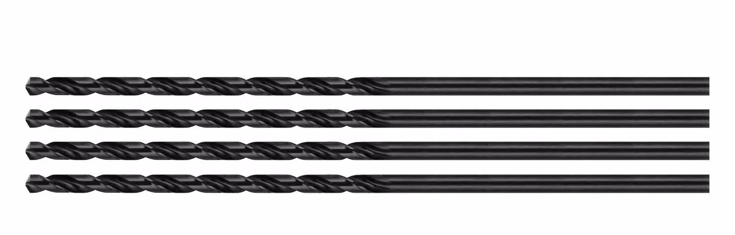 Set di 4 punte per metallo, extra lunghe (5,2x300 mm)