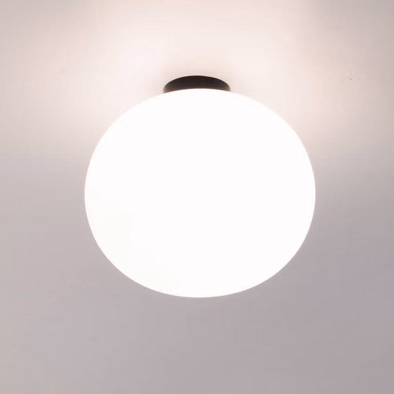 Casablanca Plafoniera soffitto Acai, dimmerabile, Bianco / Opale, Soggiorno / Sala da pranzo, Vetro, Plafoniera