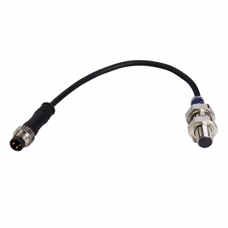 Sensori Telemechanique, interruttore di prossimità XS508B1PBP01M8, con connettore M8, a induzione