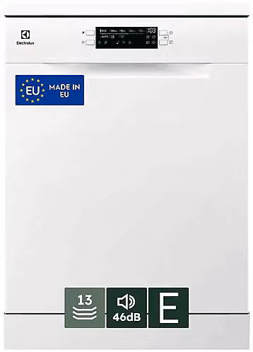 Lavastoviglie a libera installazione Electrolux ESA47200SW, 13 coperti, Classe E, Bianco, L: 59,6 cm, A: 84,5 cm, P: 63,0 cm