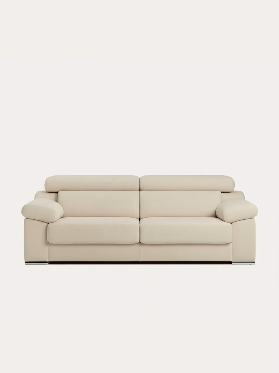 Divano 3,5 posti Dolmen Kenay Home color crema con poggiatesta regolabile e seduta apribile – 2