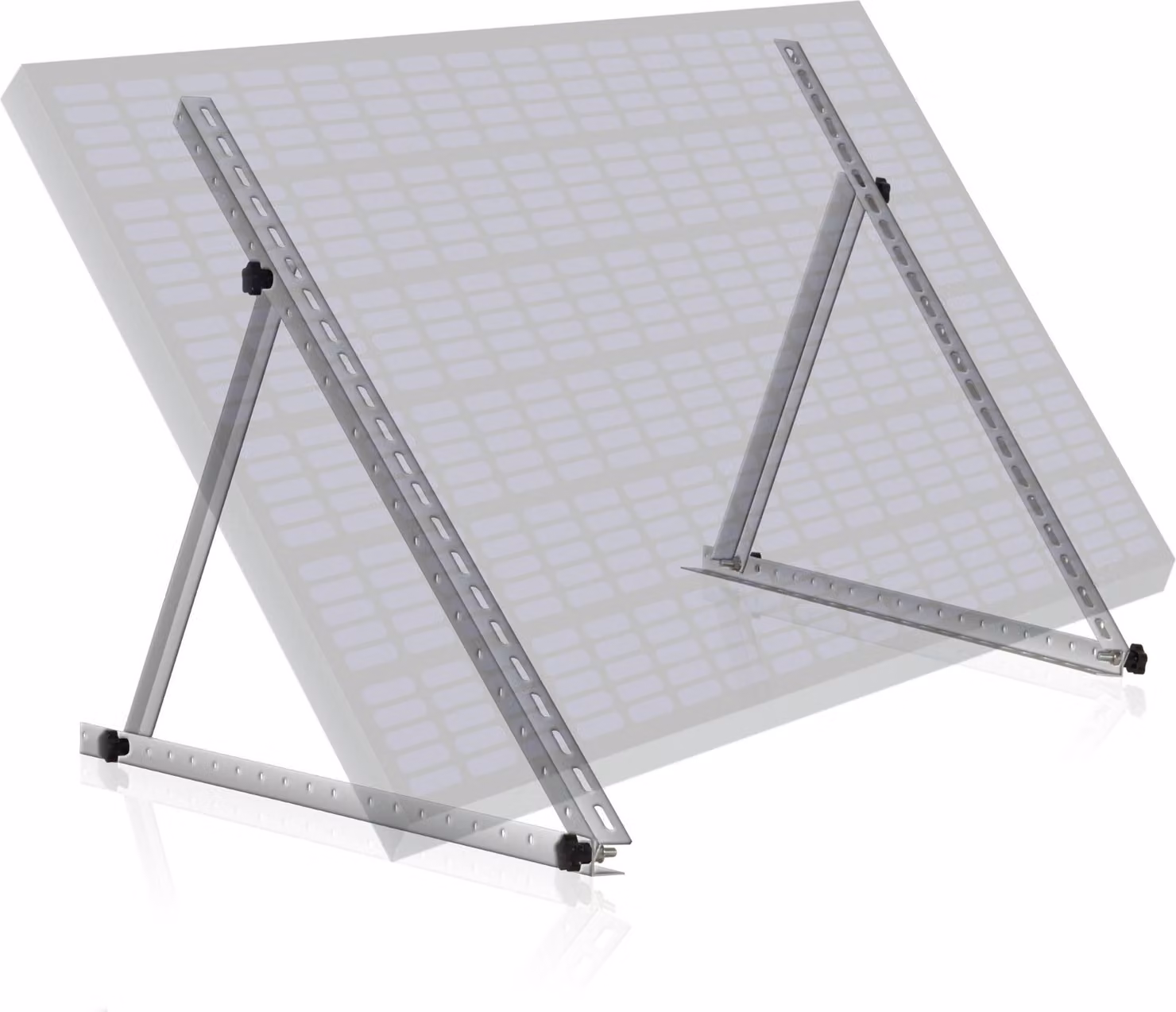 Supporto per pannelli solari Zelsius in alluminio, da 0 a 90 gradi, per un pannello, asta di supporto 104 cm