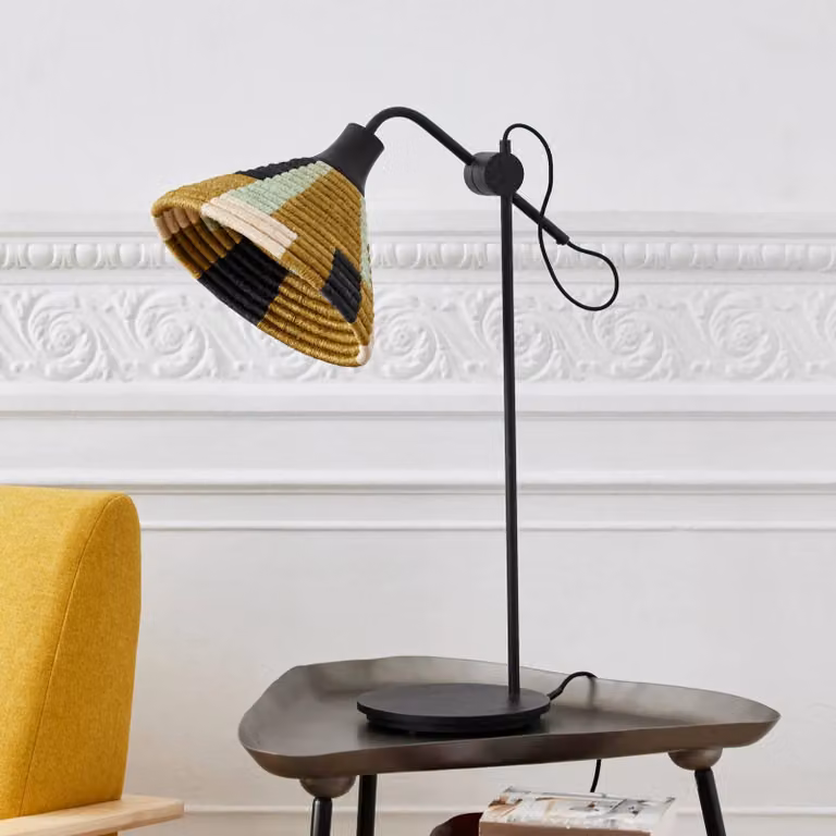 Forestier Lampada da tavolo di design Parrot, Nero, Soggiorno / Sala da pranzo, Metallo, Design, Lampada da tavolo