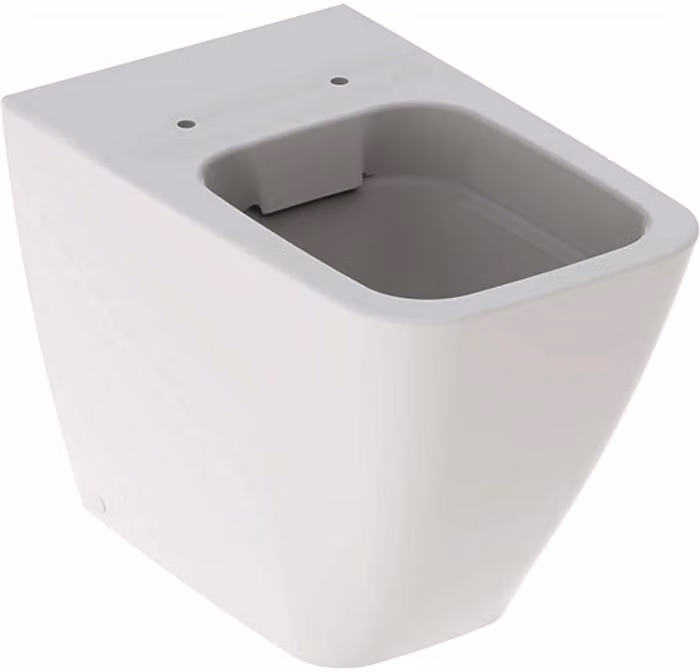 Geberit iCon Square WC au sol, chasse deau basse, fixation murale, 6l, sans rebord, forme fermée, 211910000, 211910000