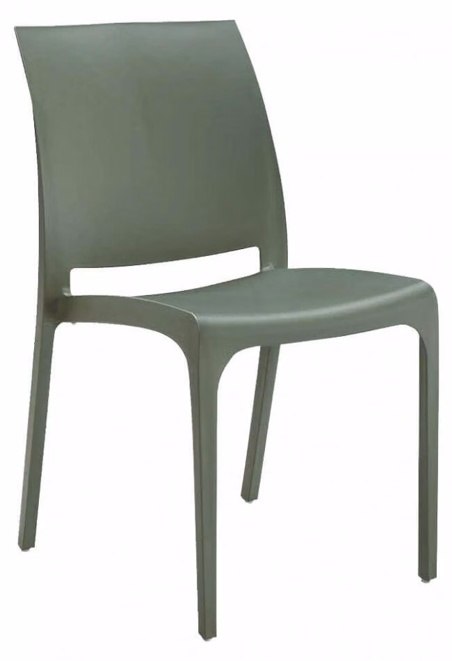 Sedia da Giardino Volga 46x54x80 h cm in Polipropilene Verde