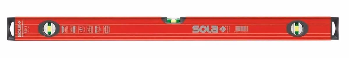 Sola livella in alluminio ROSSA 3/100