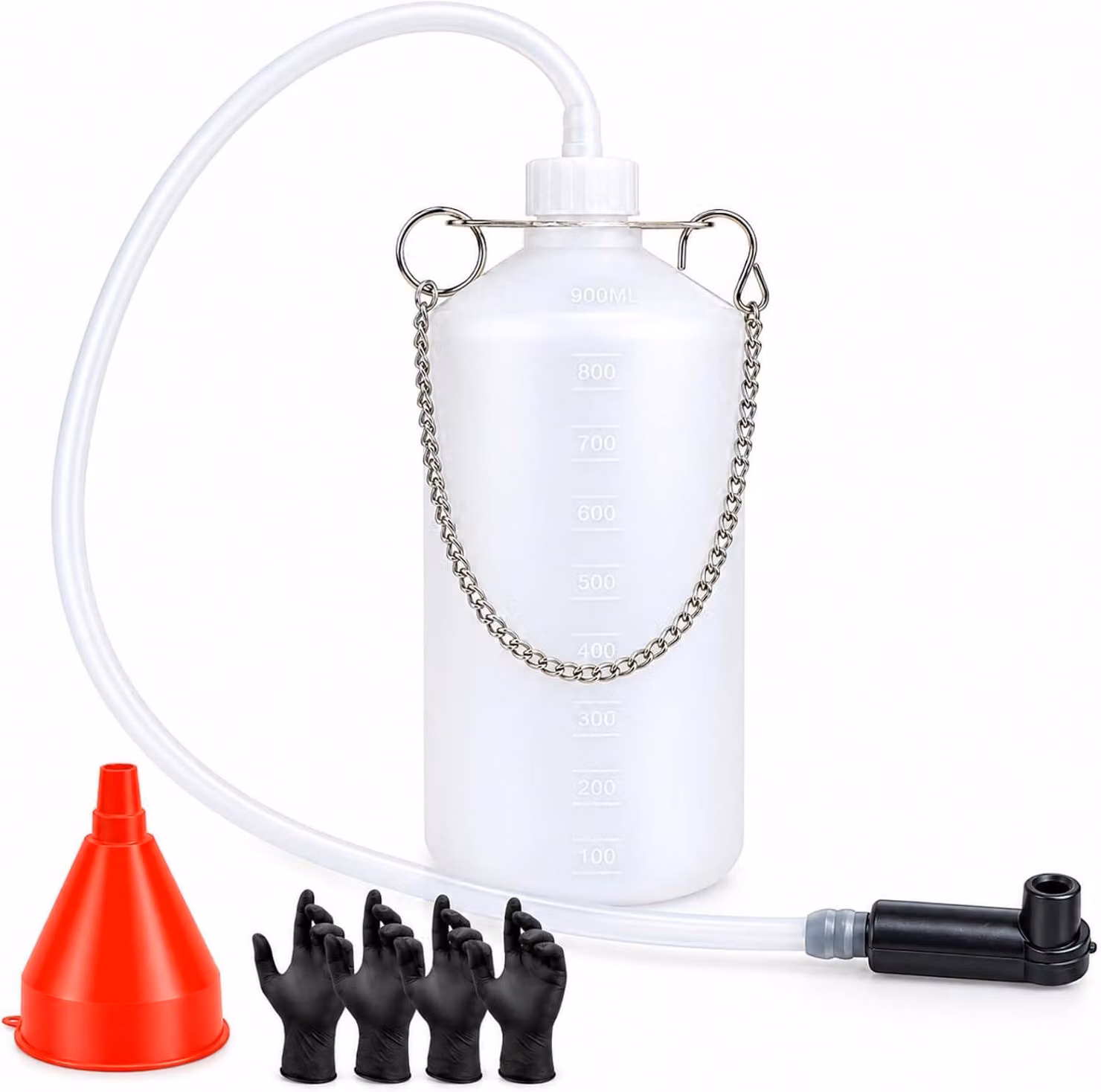 Serbatoio del liquido dei freni con capacità di 1 litro, tubo da 60 cm, per sistemi frenanti