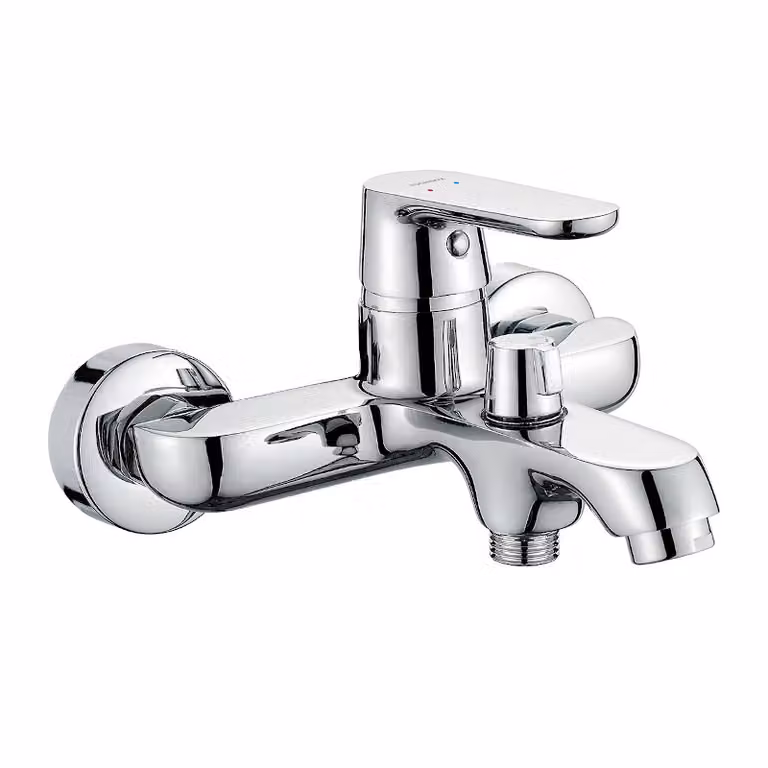 Miscelatore da bagno Miscelatore di design cromato Miscelatore da bagno a parete