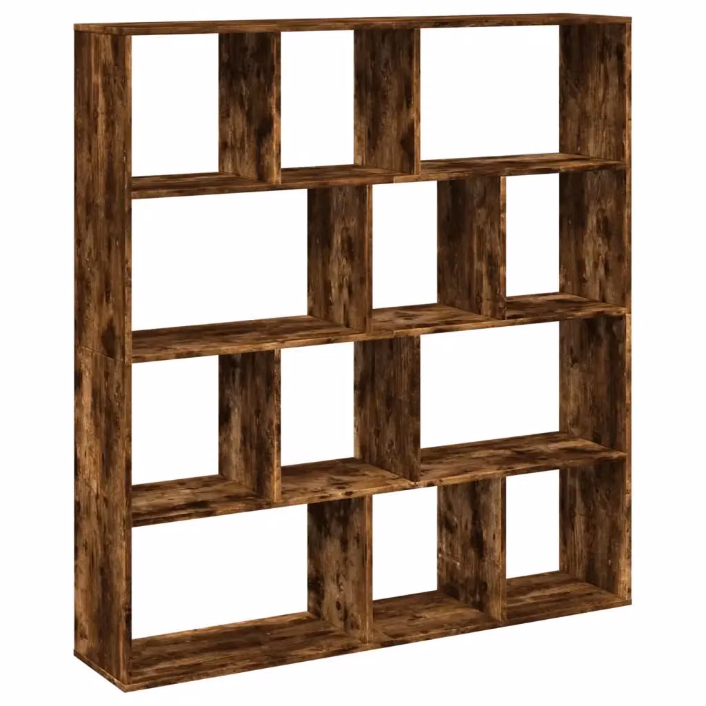 Libreria vidaXL in Legno Multistrato Marrone per Soggiorno L: 132 cm, P: 29 cm, H: 141,5 cm – 2