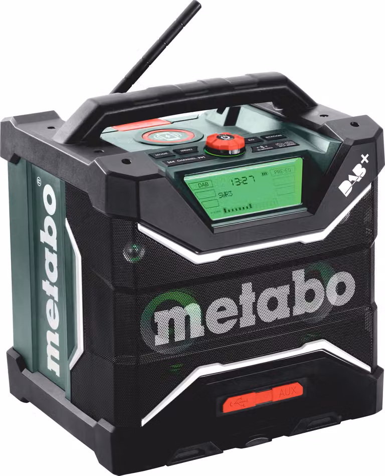 Metabo Akku-Baustellenradio RC 12-18 32W BT DAB+, 18 V, mit Bluetooth und AUX