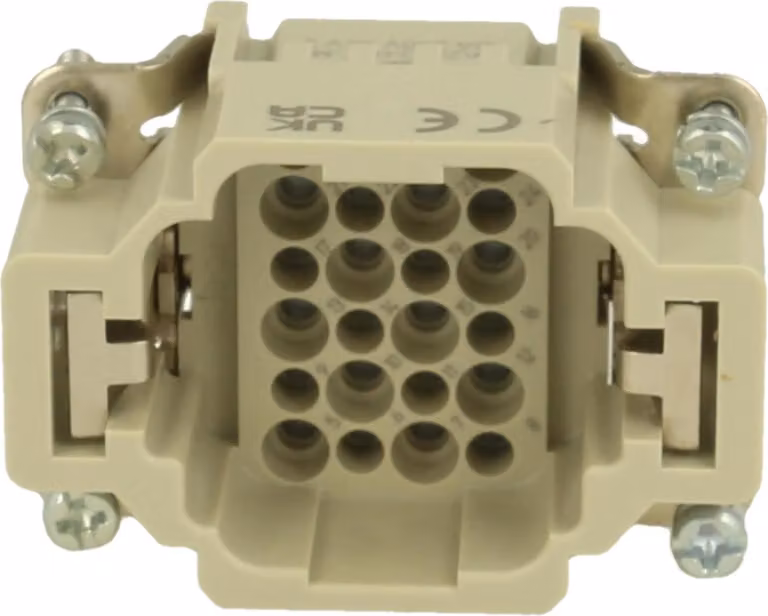 HARTING Han 24DD HMC inserto maschio (M) connettore a crimpare, 24 poli + PE 250 V, 10 A - 1 pezzo