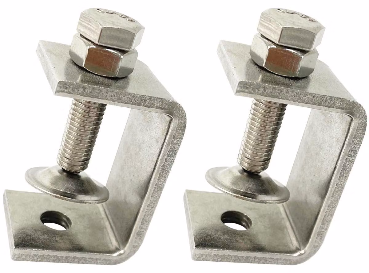 Set di 4 mini morsetti a "C" da 47 mm in acciaio inossidabile per la lavorazione del legno