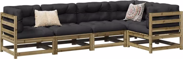 Maison Exclusive - Set da giardino da 5 pezzi in legno di pino trattato
